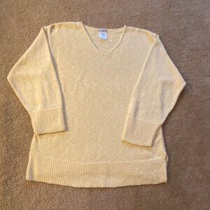 Avalin yellow V-neck sweater